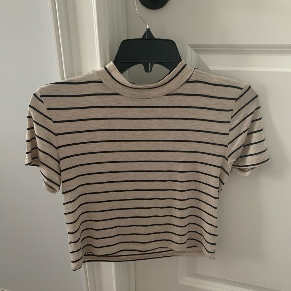 striped crop top